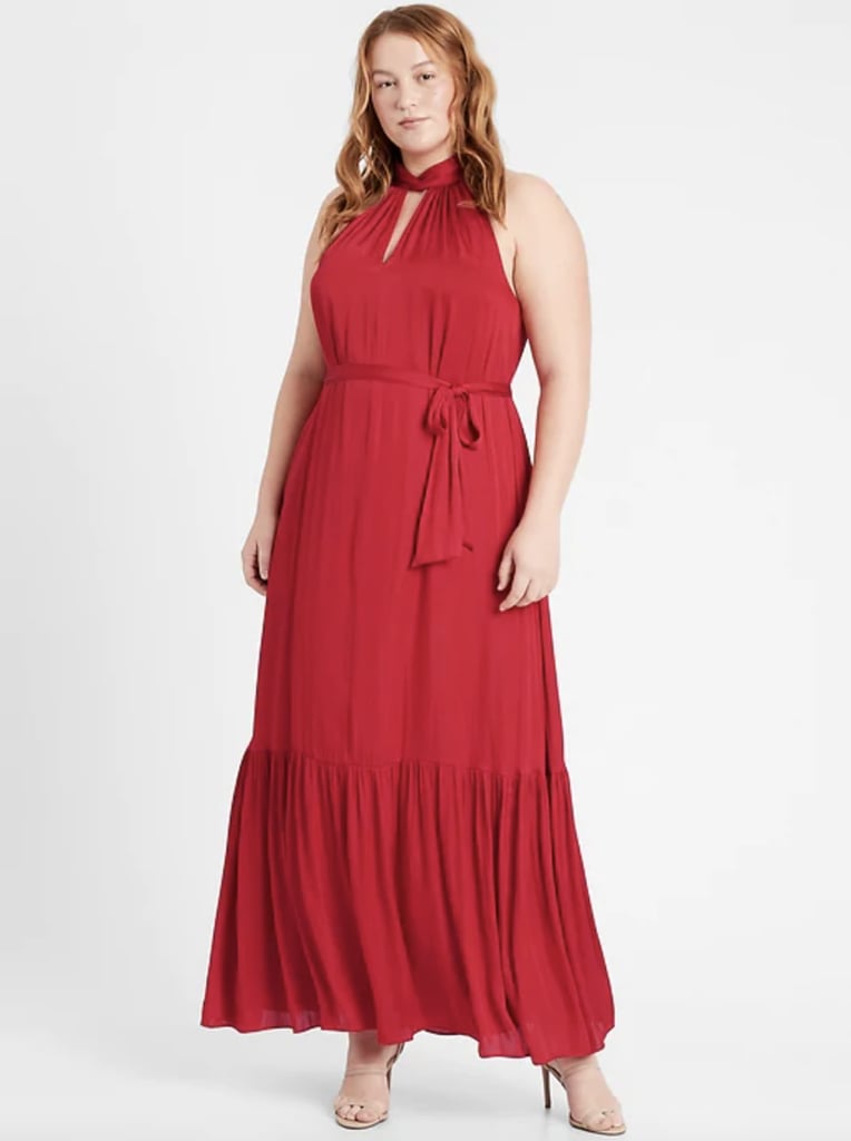 Satin Twisted Maxi Dress