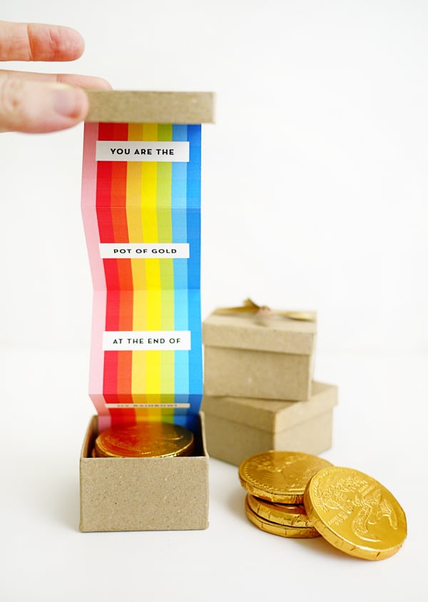 Printable Rainbow Box