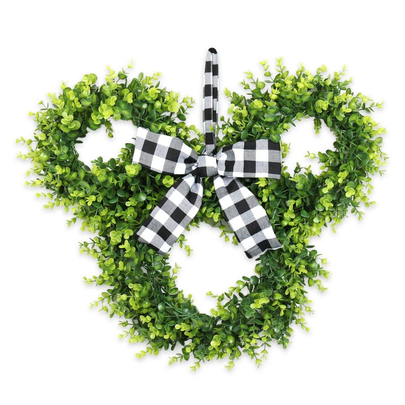 A Rustic Find: Disney Homestead Collection Mickey Mouse Icon Leafy Wreath