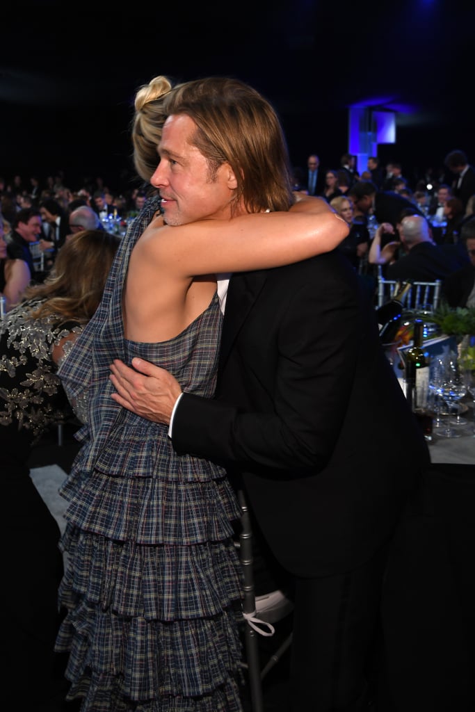 Pitt and Robbie ran into one another at the 2020 SAG Awards.