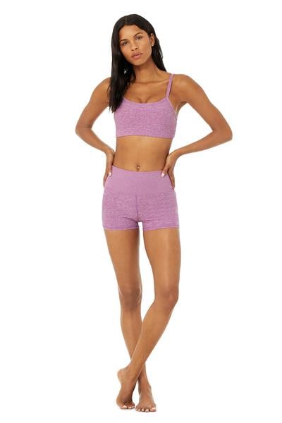 Alo Alosoft Aura Short & Alosoft Ribbed Chic Bra Tank Set