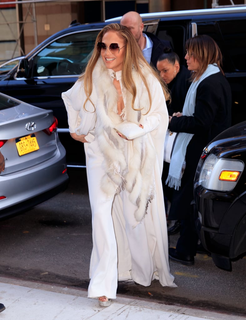Jennifer Lopez's White Chanel Jumpsuit Dec. 2018