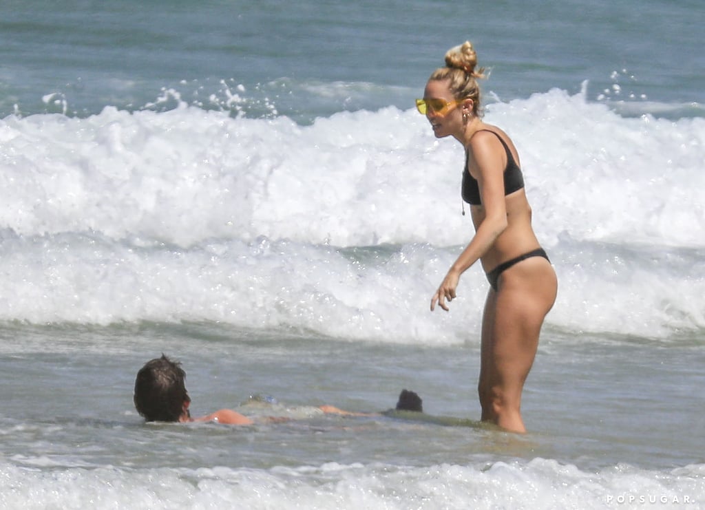 Miley Cyrus and Liam Hemsworth at the Beach Jan. 2018