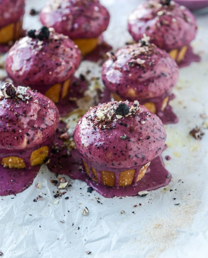 Blueberry Glazed Doughnut Muffins