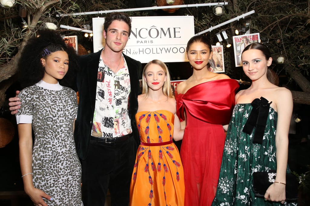 Storm Reid, Jacob Elordi, Sydney Sweeney, Zendaya, and Maude Apatow at Vanity Fair and Lancome's Toast to Women Event