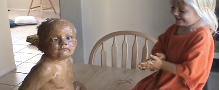 Girl Covers Her Little Brother in Peanut Butter