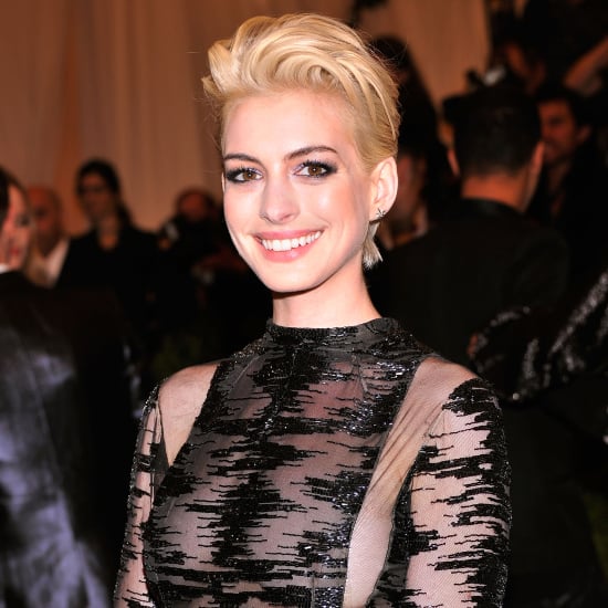 Anne Hathaway With Blonde Hair At The 2013 Met Gala Popsugar