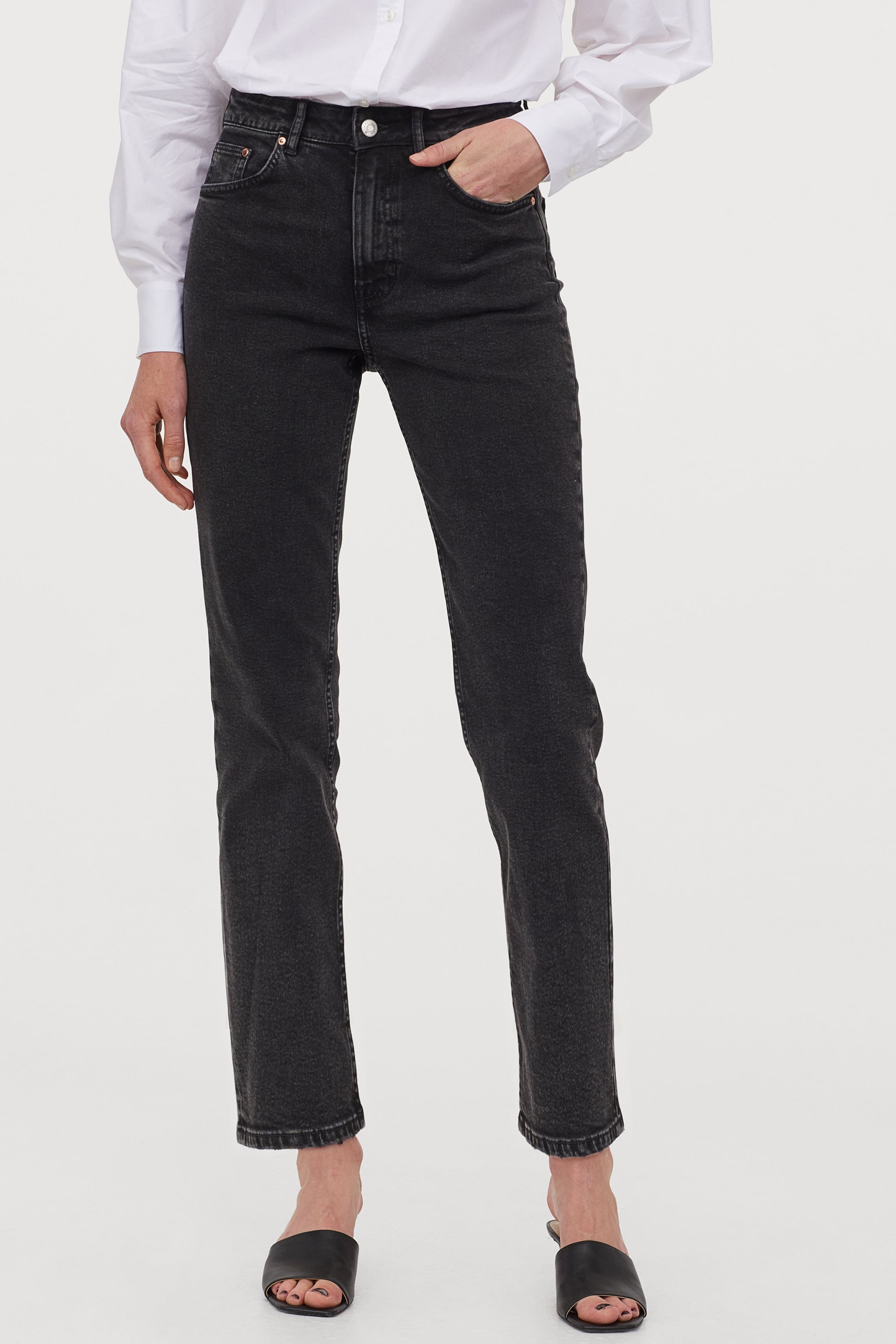 h&m vintage fit high waist jeans