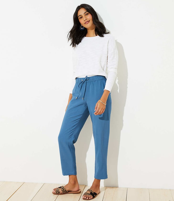 Tapered drawstring pants deals