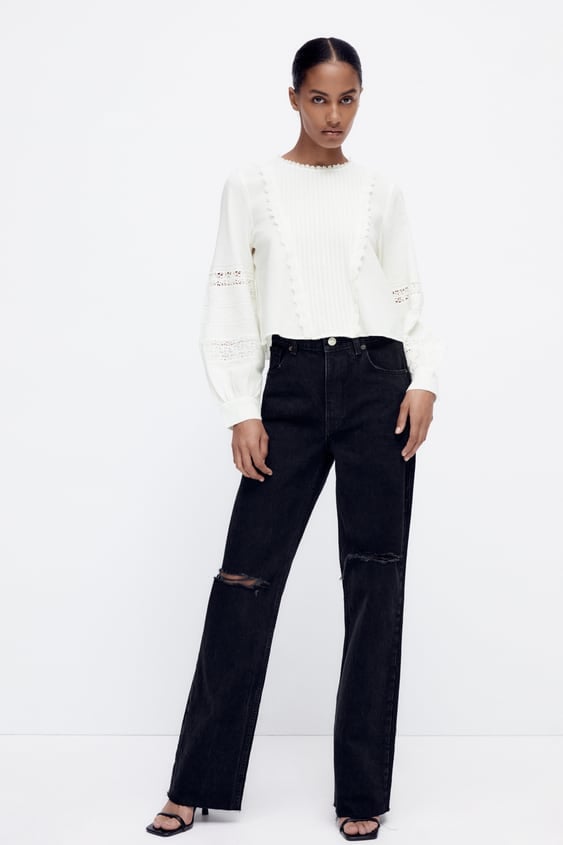 Zara Top With Darts