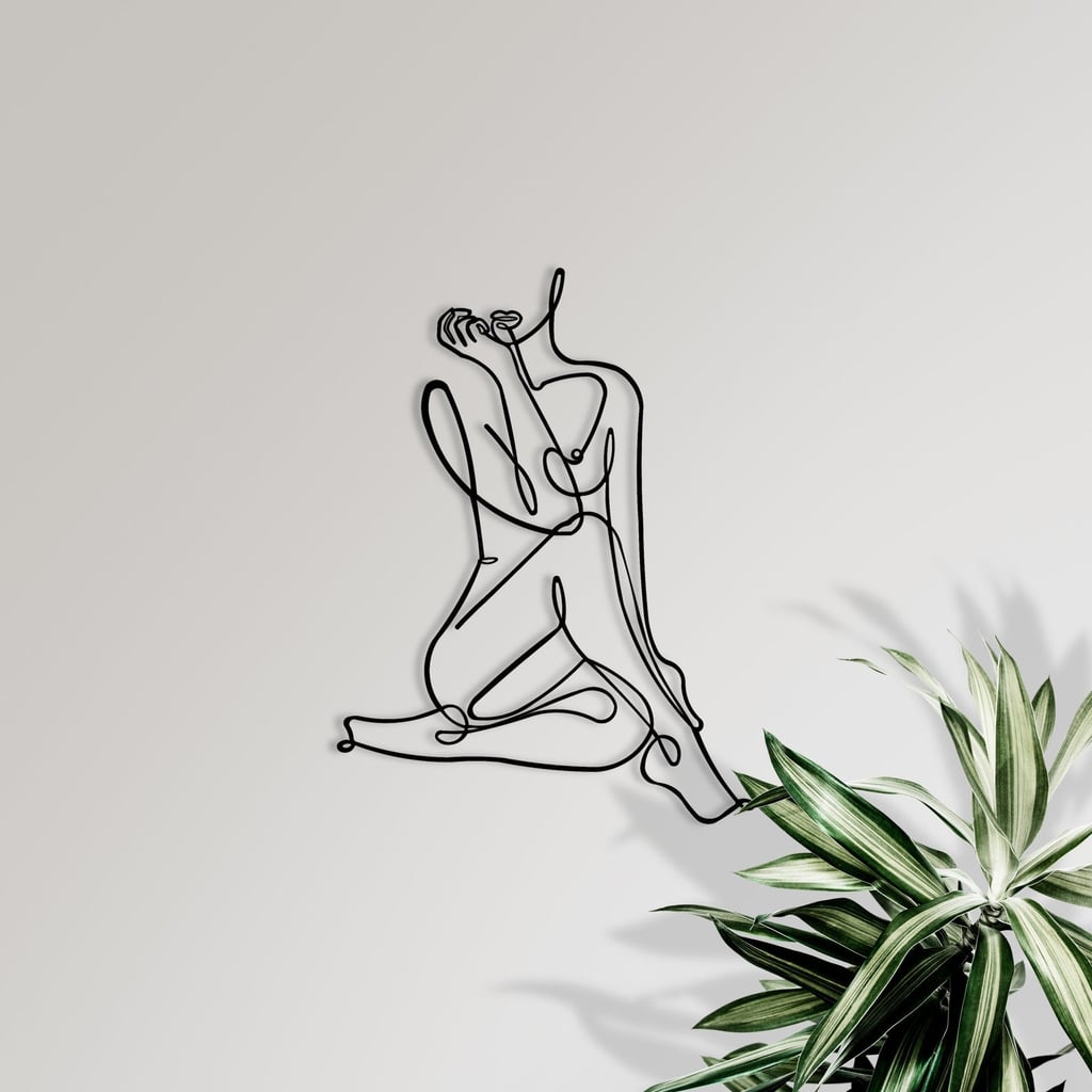 To Enhance Any Wall: Tricorn Decor Minimalist Metal Line Art
