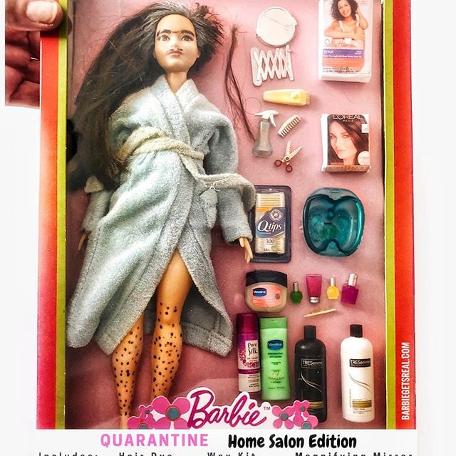 Home Salon Edition Barbie A Grandma Made Social Distancing
