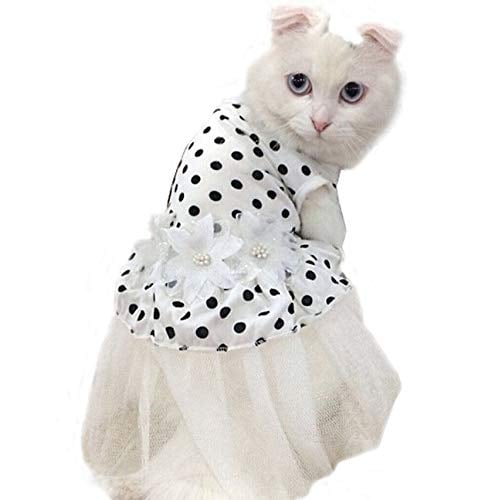 Floral Wedding Dress Cat Costume