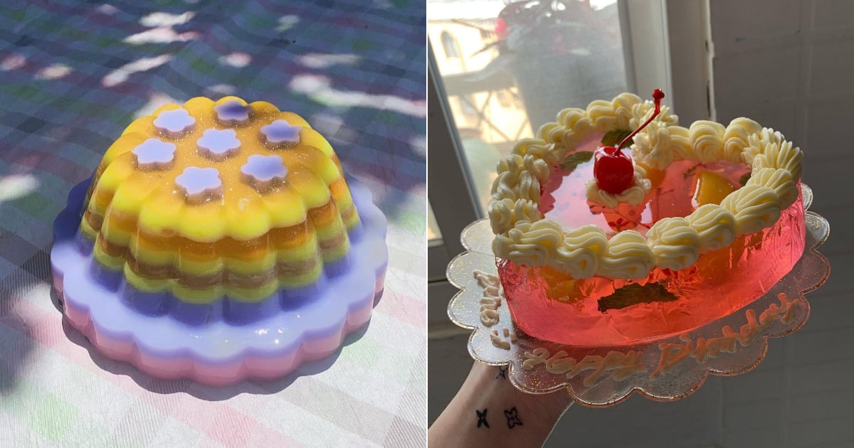 Jelly Fruit Cake | Fruit Jelly Cheesecake Recipe | Vanilla Sponge Cake |  ජෙලි ෆෘට් කේක් | UDFlavors - YouTube