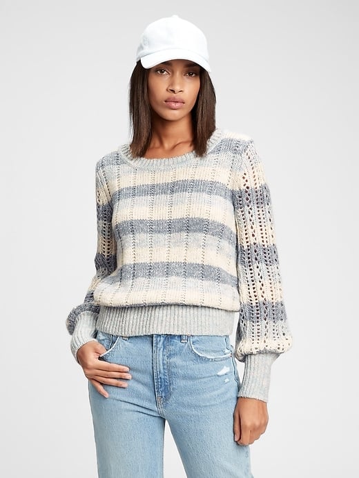 Gap Pointelle Crewneck Sweater