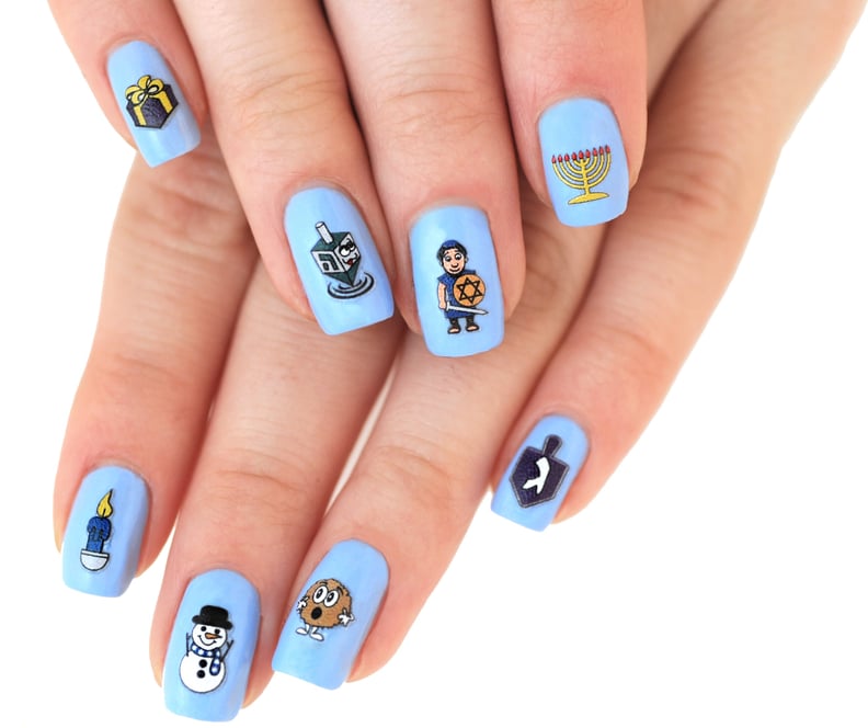 Midrash Manicures Hanukkah Nail Decals