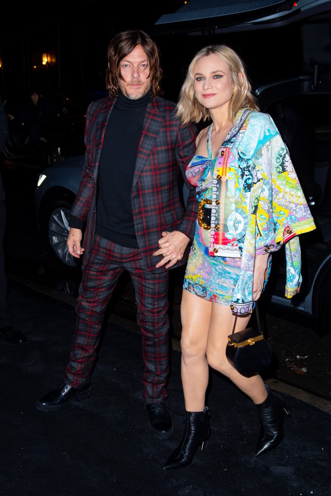 Diane Kruger and Norman Reedus at Versace Fashion Show 2018