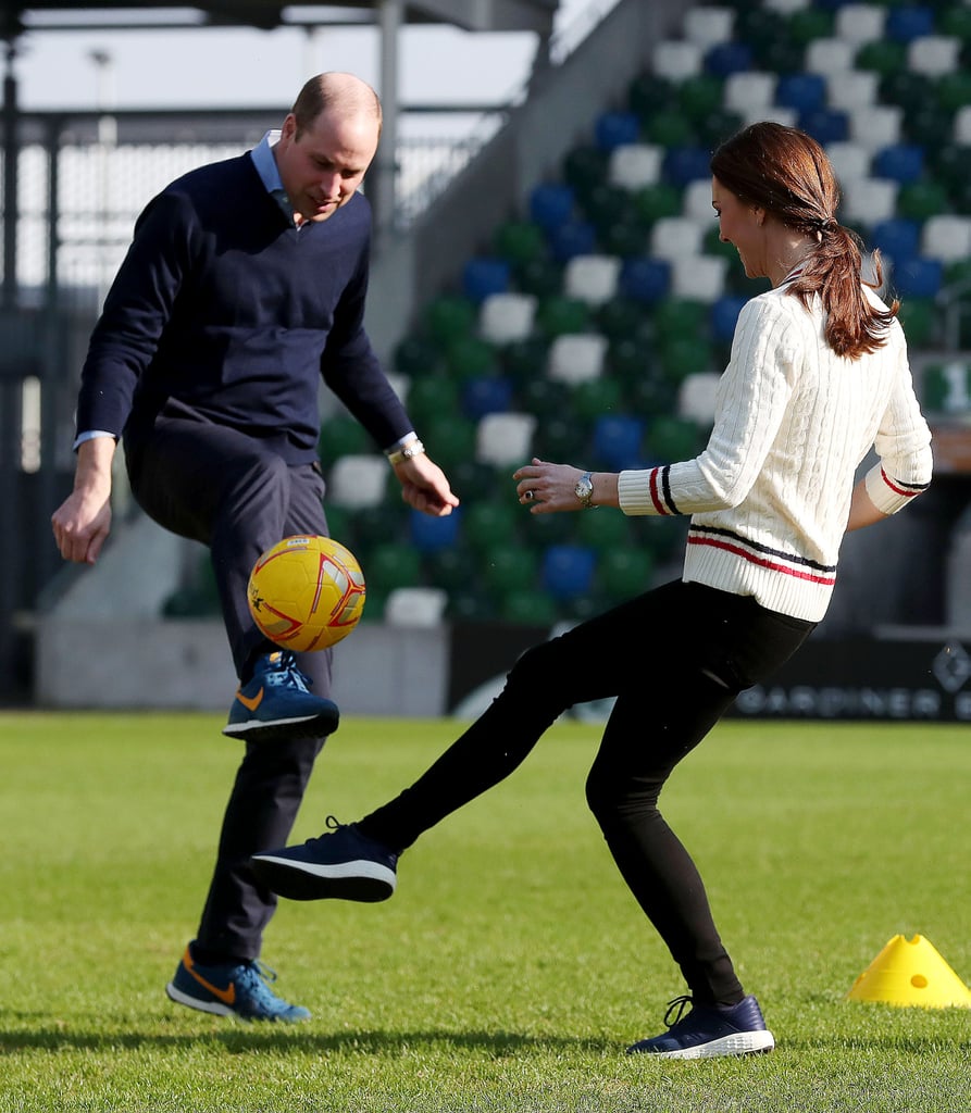 Kate Middleton's White Sweater in Northern Ireland