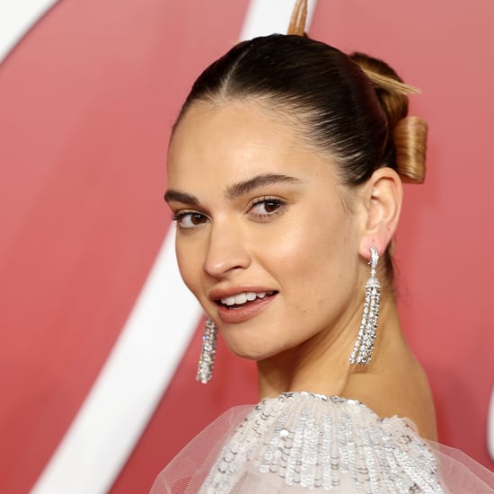 Lily James's Gingerbread Latte Hair