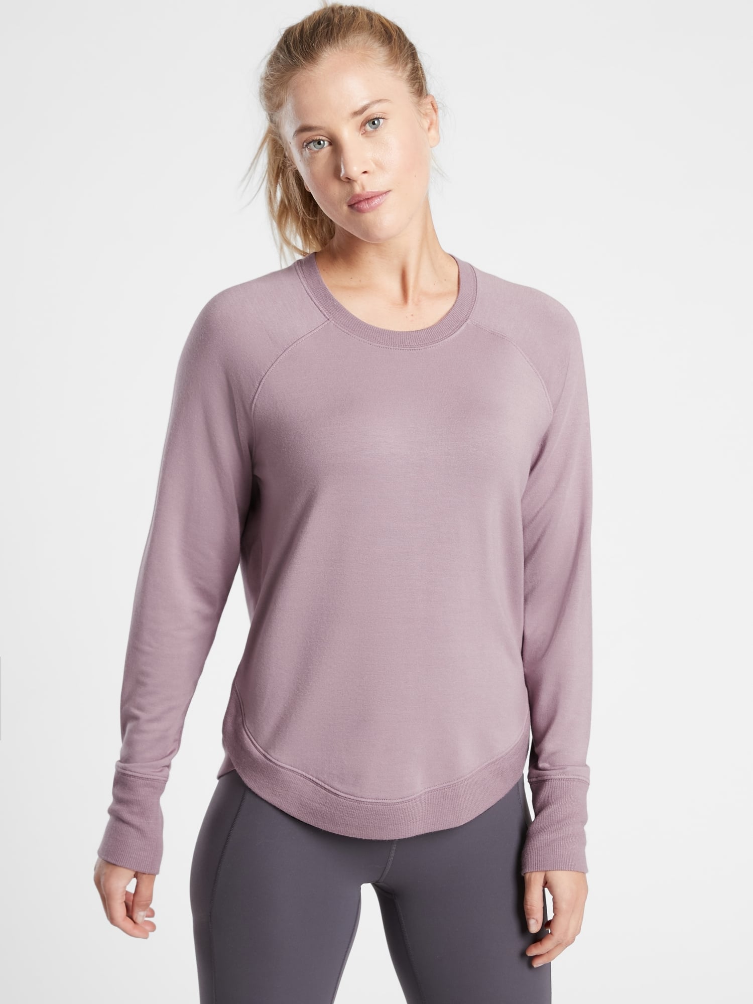 Athleta crossover sweatshirt cheap