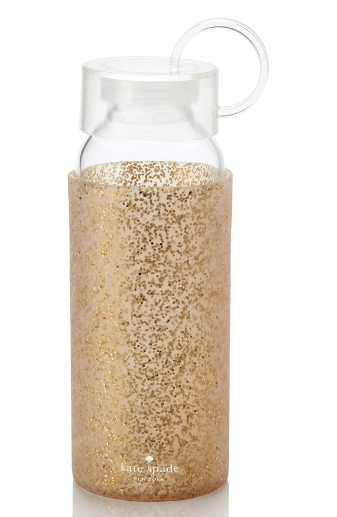 Kate Spade Water Bottle - Gold Glitter ($30)