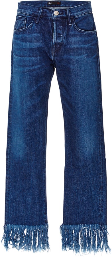 It's officially pants season (and party season) and these 3x1 Denim Cropped Jeans with Frayed Fringed Hems ($295) are the most party-worthy jeans I've spotted to date.

— Aemilia Madden, assistant editor
