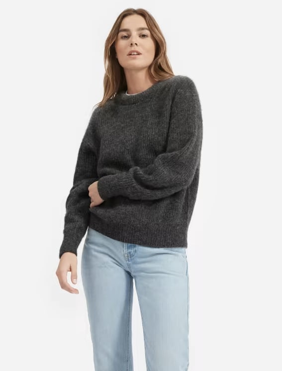 Best Alpaca Sweater For Women: Everlane The Oversized Alpaca Crew