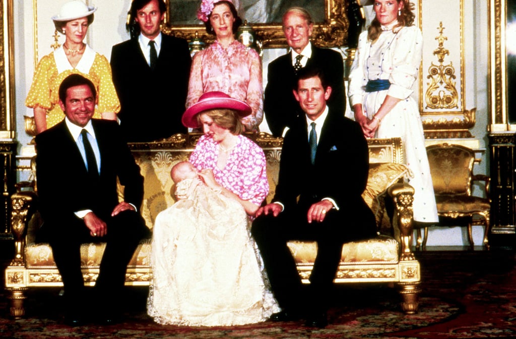 Prince William posed with mom Princess Diana, dad Prince Charles, and other members of the royal family at his christening on Aug. 4, 1982.