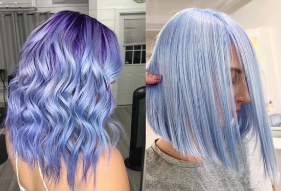 Periwinkle Hair Color Trend Popsugar Beauty