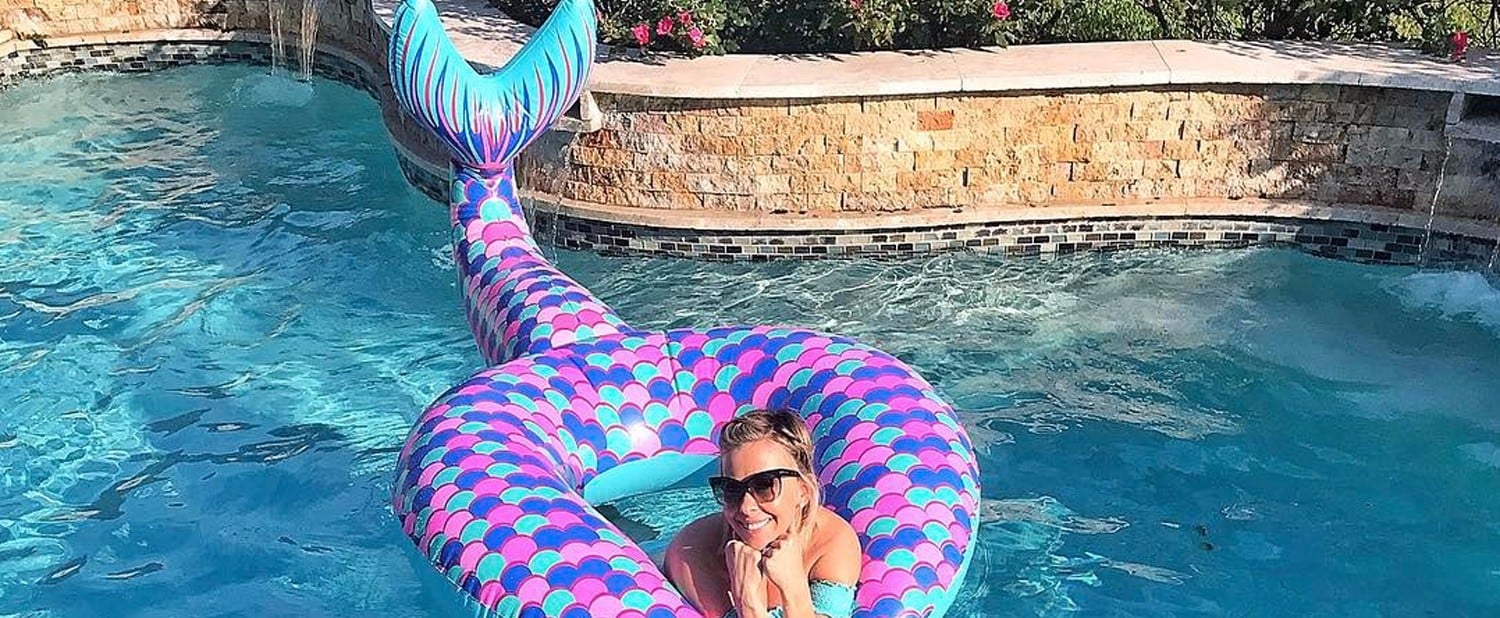 Mermaid tail float top
