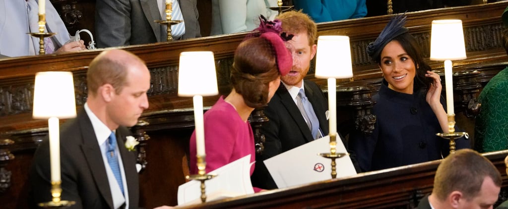 The Chatty Royal Foursome Stuck Together in Their Seats at Princess Eugenie's Wedding