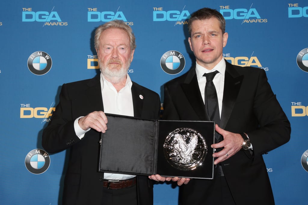 Pictured: Matt Damon and Ridley Scott