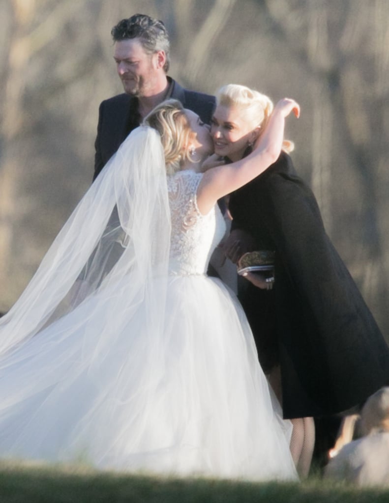 Gwen Stefani and Blake Shelton at RaeLynn's Wedding 2016 POPSUGAR