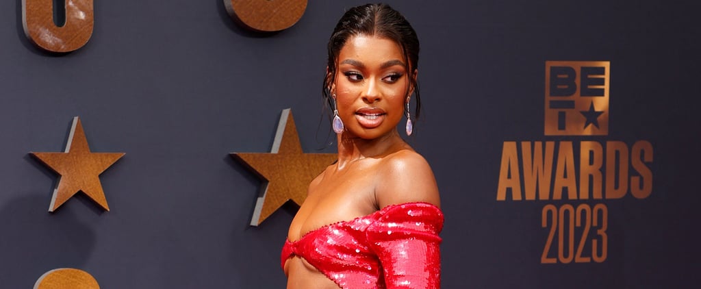 Coco Jones's LaQuan Smith Cutout Gown at the BET Awards 2023