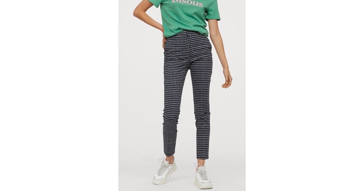 red plaid slacks