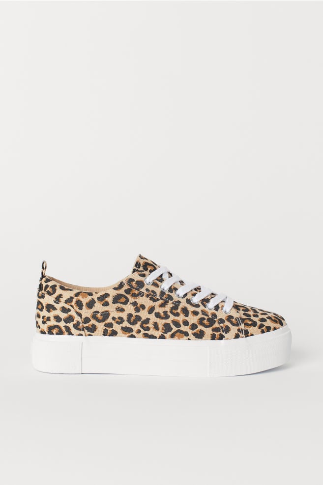 Leopard Print Platform Sneakers