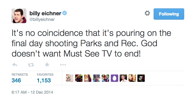 Parks and Recreation Cast Tweets About Last Day of Filming