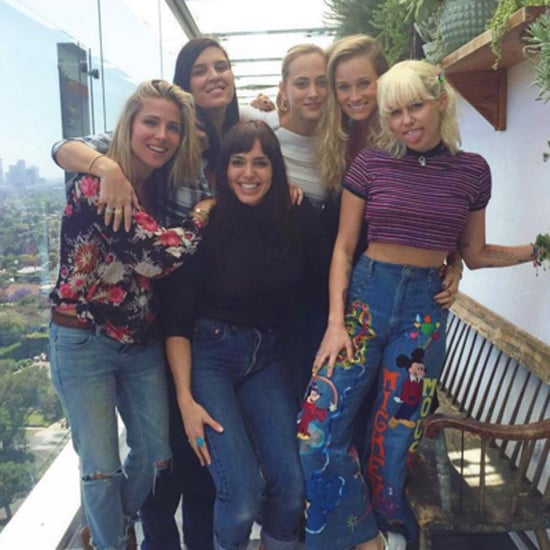Miley Cyrus Has Lunch With Elsa Pataky in LA April 2016