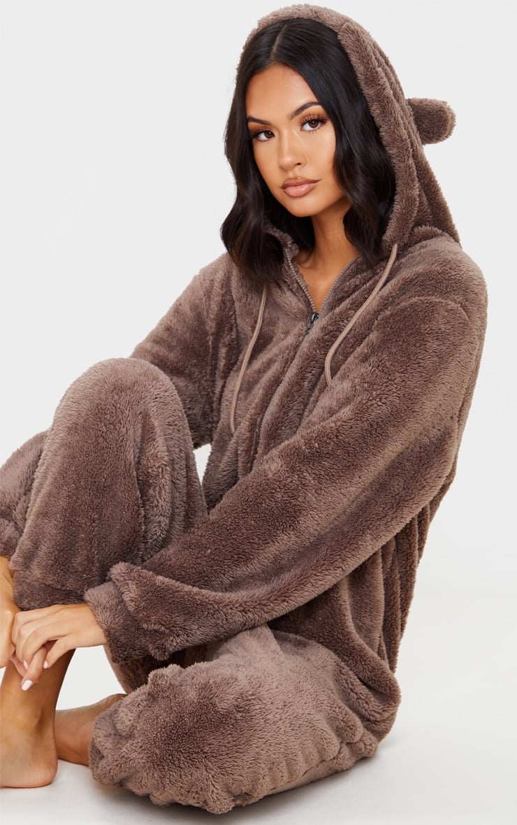 Brown onesie womens Clearance