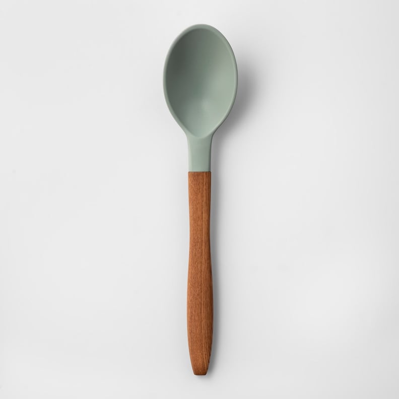 Cravings by Chrissy Teigen Silicone Head Solid Spoon With Wood Handle