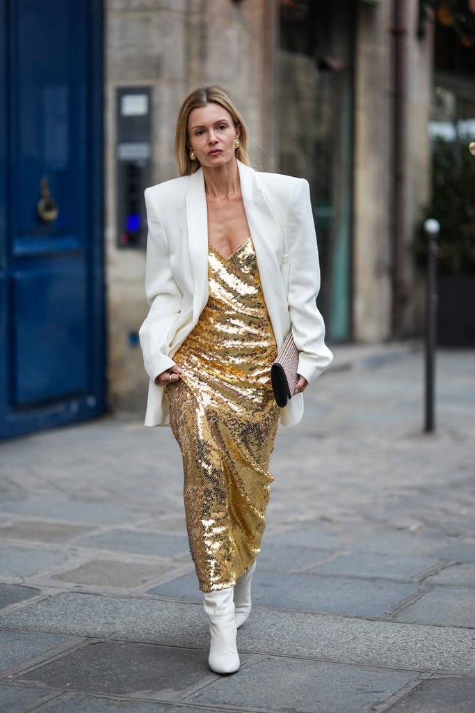 Holiday Outfit Idea: Structured Sequins
