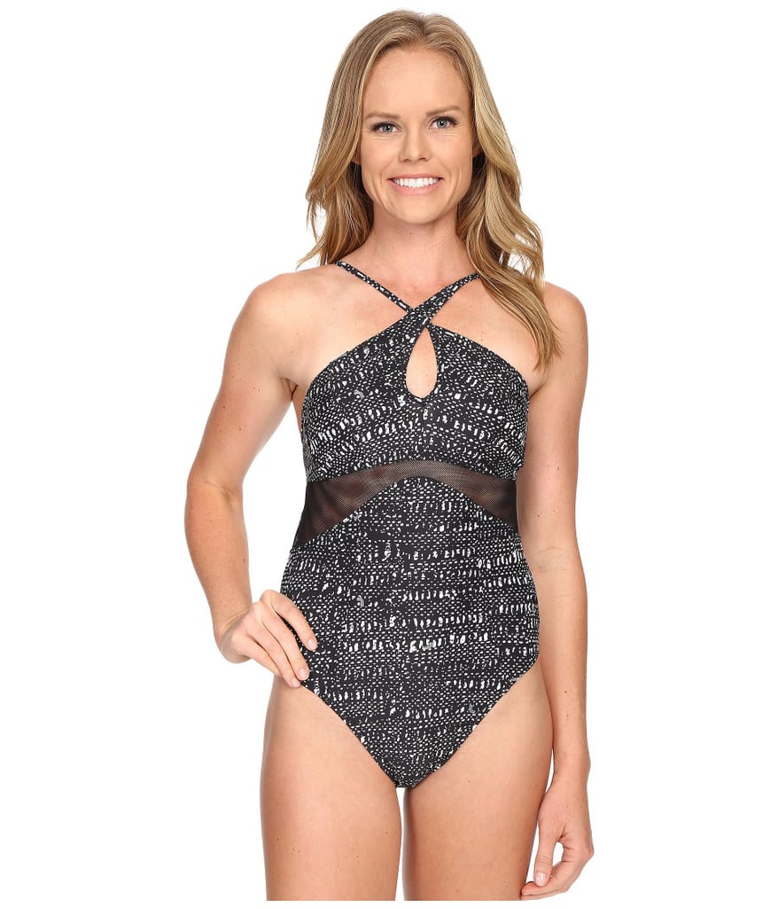 First Trimester: Lole Natadola Asymmetrical Mock Halter One-Piece First Trimester: Lole Natadola Asymmetrical Mock Halter One-Piece
