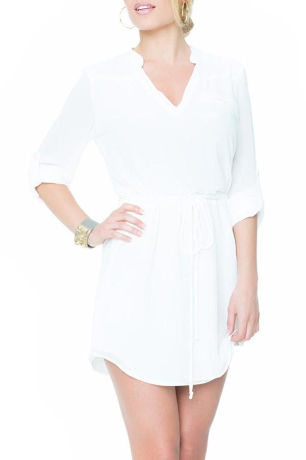 Varga White Shirtdress