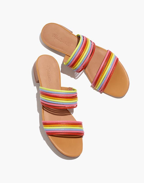 The Meg Slide Sandal in Leather Artboard