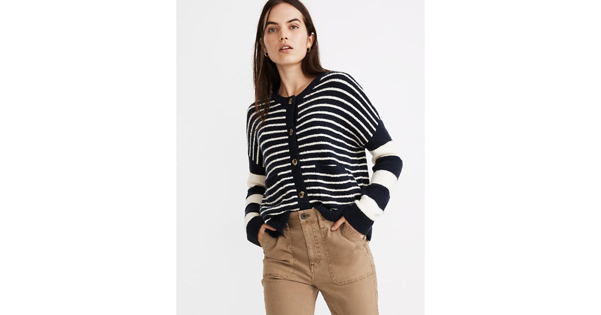 Madewell Stripe Play Colburne Cardigan Sweater Madewell Is