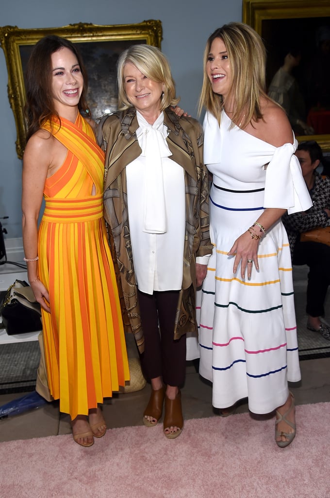 Jenna Bush, Martha Stewart, and Barbara Bush at Carolina Herrera Fall 2019