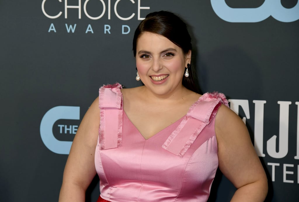 Beanie Feldstein's Red and Pink Critics' Choice Awards Dress