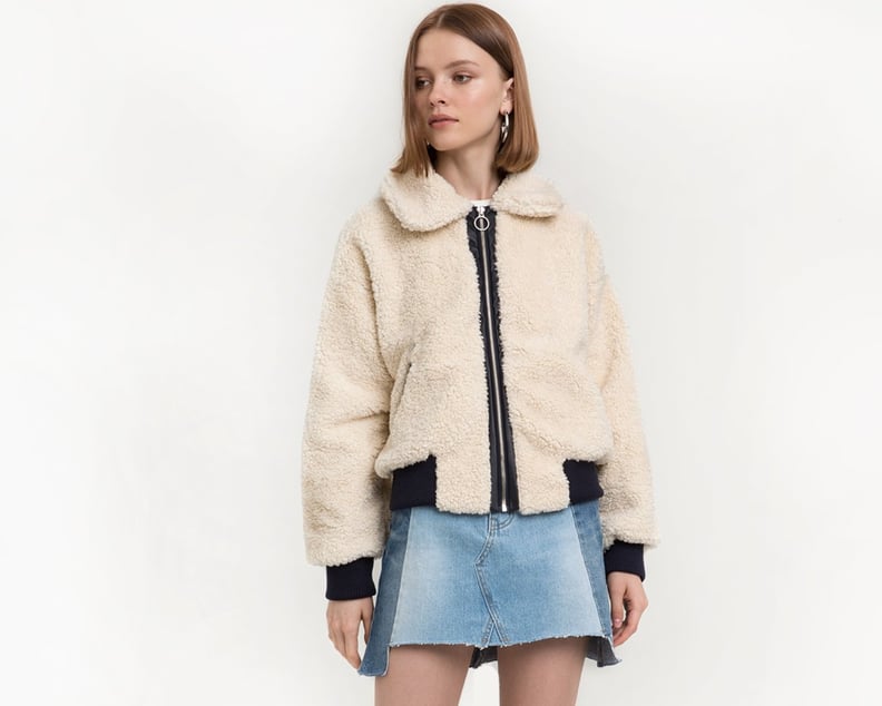 Fluffy Faux Shearling Coat