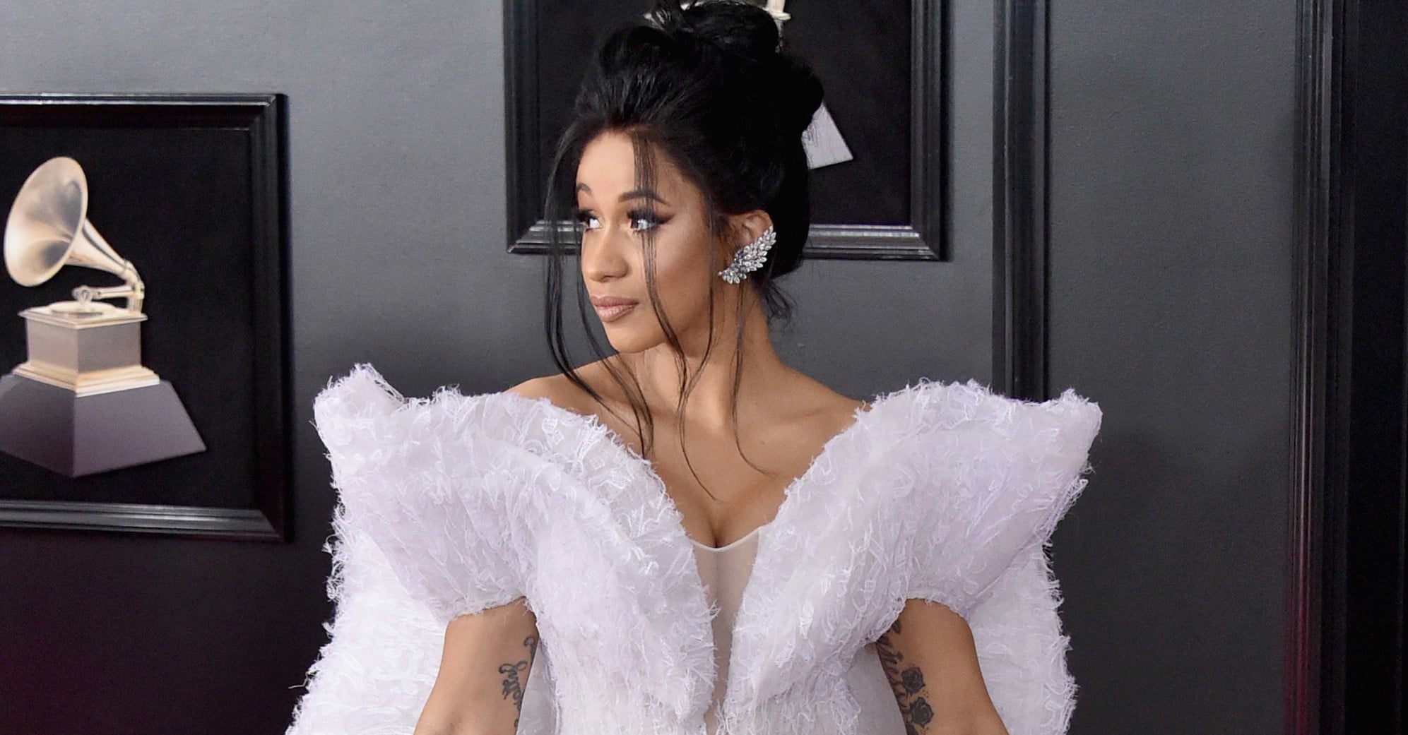 Cardi B Goes Glam in White for Grammys 2018: Photo 4022778