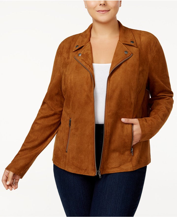Style & Co Faux-Suede Jacket